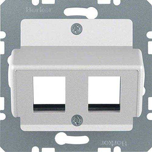 Berker 14631404 Zentralplatte für AMP Modular Jacks Zentralplattensystem alu, matt Mesch Shop Berker 14631404 Zentralplatte für AMP Modular Jacks Zentralplattensystem alu, matt Mesch Shop